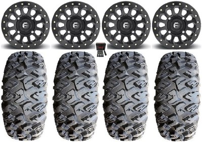 Fuel Vector Beadlock 15'' Wheels 28'' MotoClaw Tires Can-Am Renegade Outlander