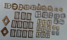 Lot Of 43 Various Metal Belt Buckles Various Metals Midland 1.5"-4" Crafts "A"