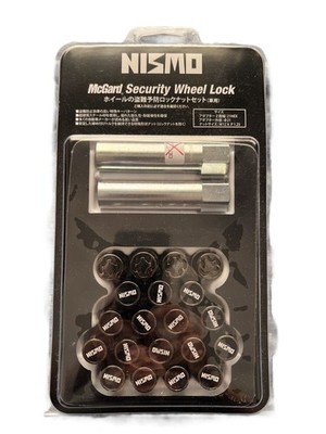 日産 ニスモ NISMO McGard Security Wheel Lock NISMO 40th Wheel Lock Lug Nut Set M12x1.25 Dark Chrome McGard