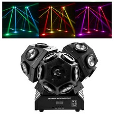 200W Moving Head 18 LED Rotating Beam DMX Stage Light RGBW DJ Disco Party Club