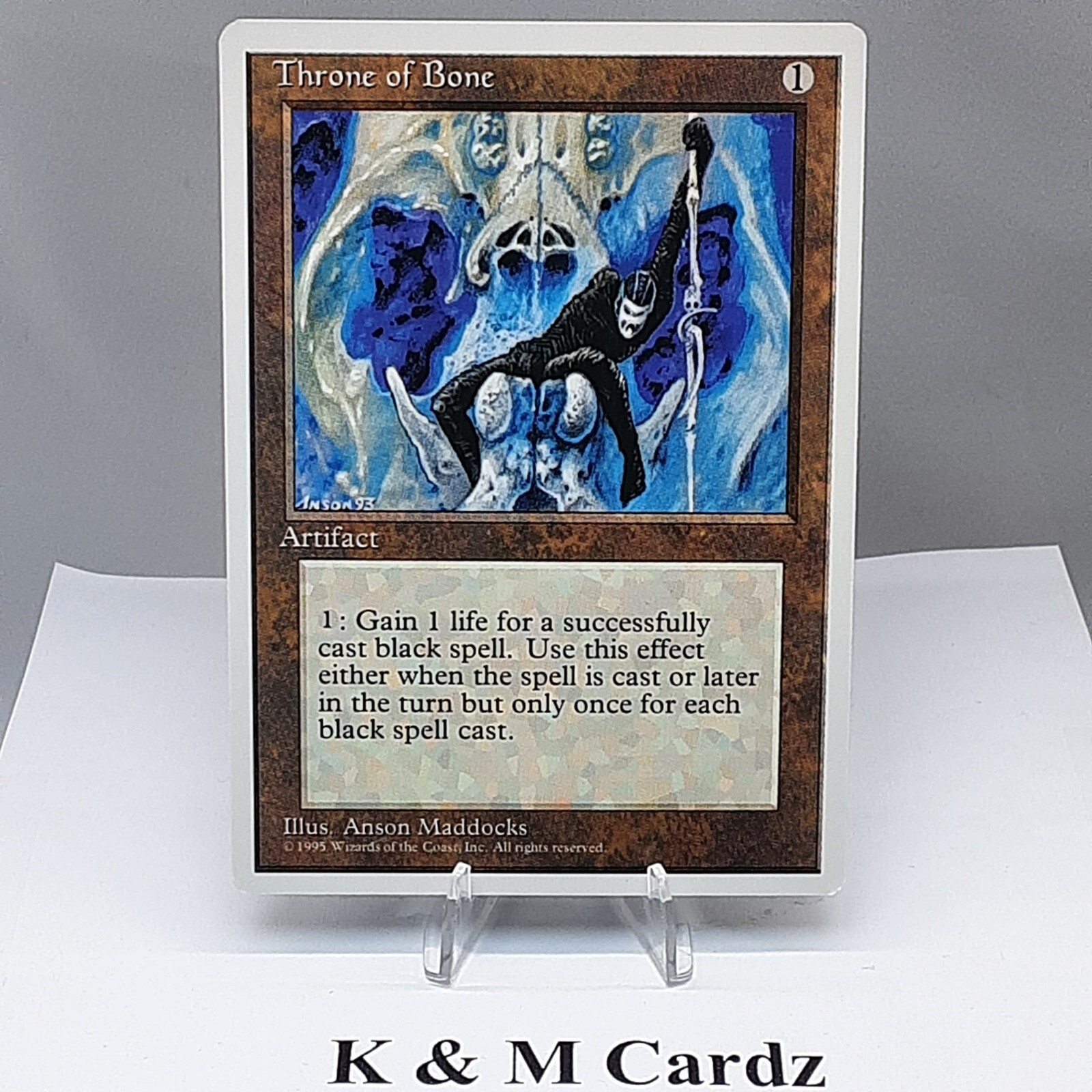 MTG - 4th Edition - Throne of Bone - Uncommon - Near Mint