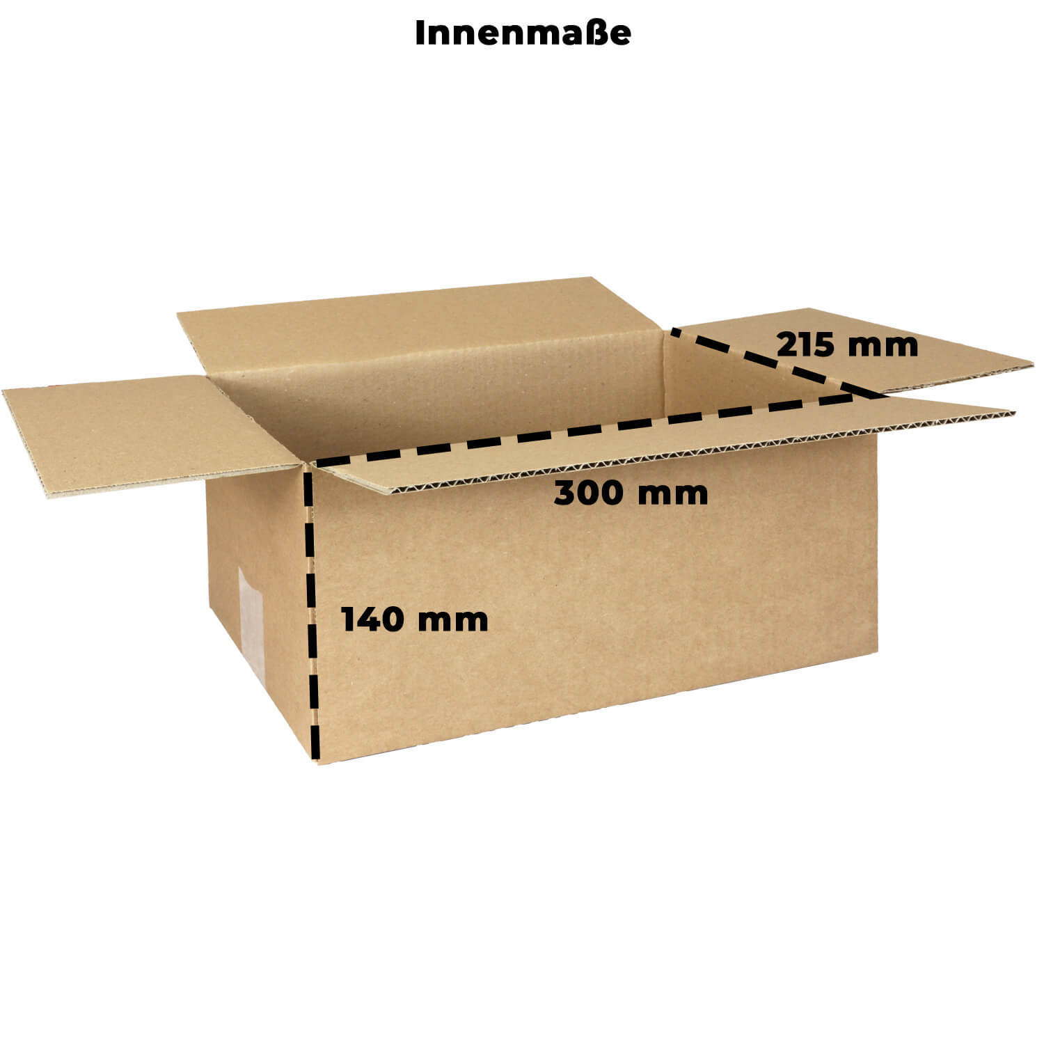 Versandkartons 22x16x15cm 10er Set - Einwellige Verpackungskartons Für E-Commerce