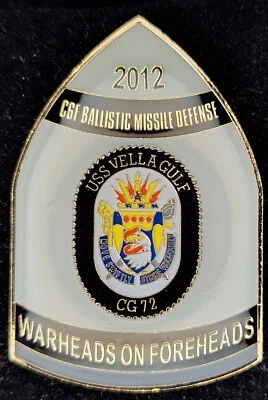 CG-72 USS VELLA GULF - Ballistic Missile Defense Warheads - Navy Challenge Coin