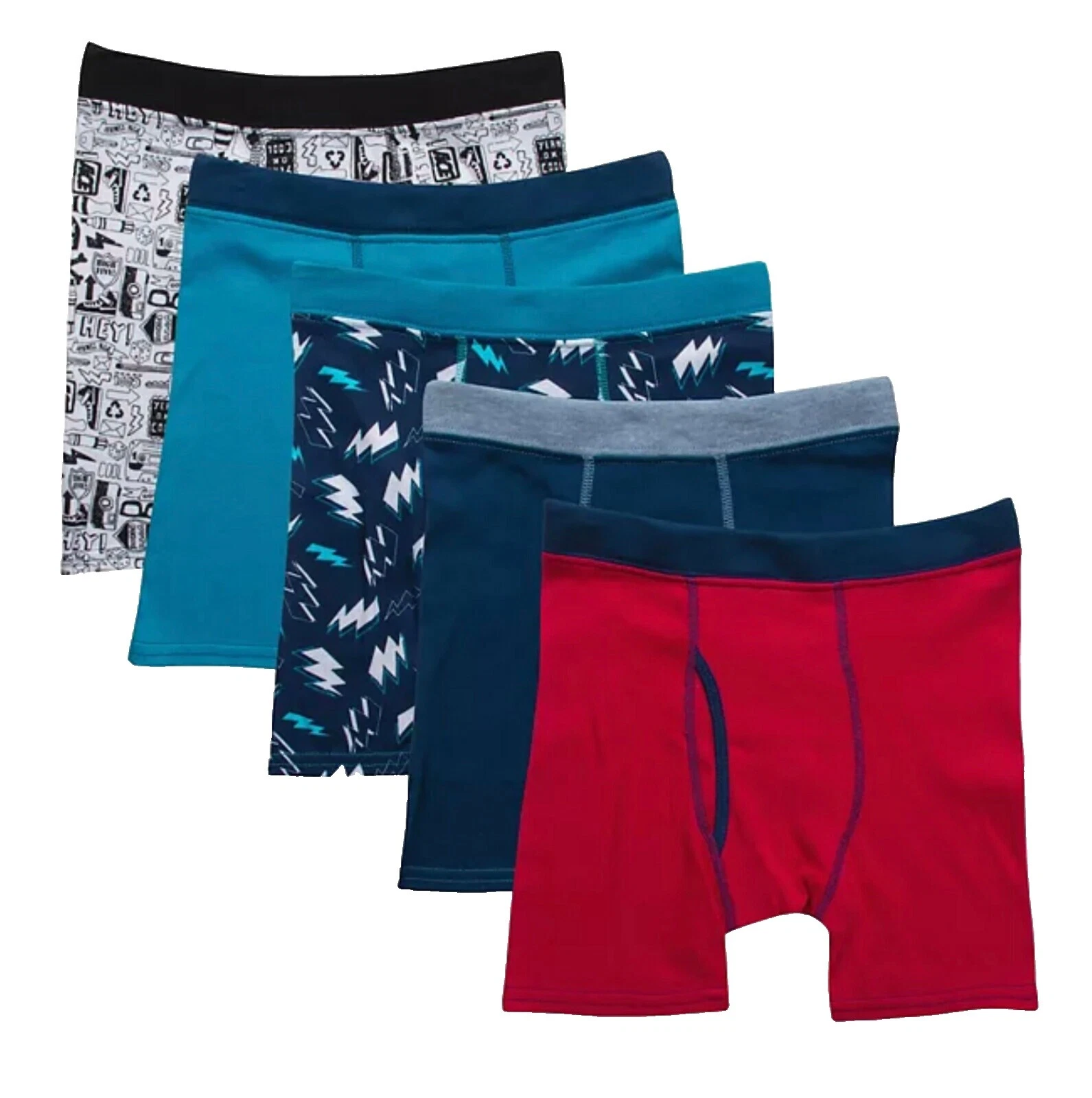 Hanes 100% Cotton Multicolor Underwear for Boys
