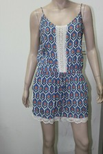 Tavik Devotee Printed straps Mini Romper Size Large
