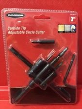 QUICK CUTTER ADJUSTABLE RECESSED LIGHT HOLE SAW 1" = 5" CARBIDE CIRCLE CUTTER