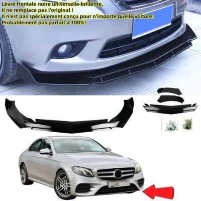 Lèvre avant universel pour Mercedes W213 E43 E53 E63 2016-2020 Splitter Spoiler - Photo 1/4
