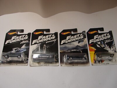 Hot Wheels- Fast & Furious 70 Dodge Charger, 67 Ford Mustang, GT-40, 70 Chevelle