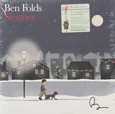 Ben Folds Sleigher LP サイン入り Ben Folds – Sleigher LP Christmas HOLIDAY - SIGNED + COLORED VINYL
