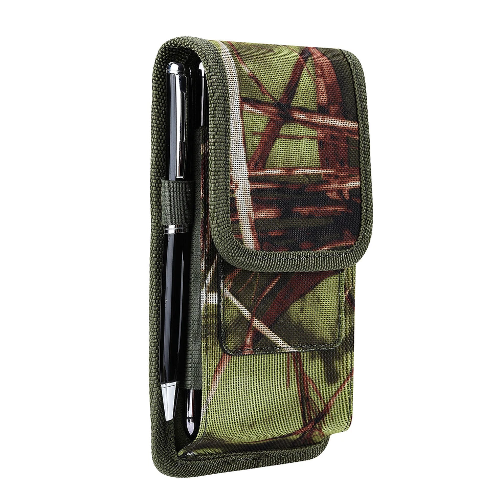 For ZTE nubia Z70 Ultra Case Nylon Belt Clip Holster Pouch Camouflage - Image 3 of 4