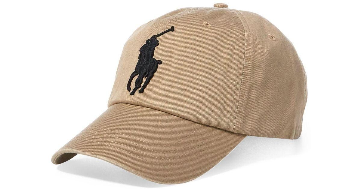 NUOVA POLO Ralph Lauren Uomo BIG PONY Classics Cappello Regolabile Cappello Beige Nero
