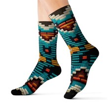 All Over Print Adult Socks Southwestern Navajo Pattern Aztec Native American