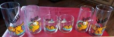 Vintage 1978 Anchor Hocking Garfield Jim Davis 6 drinking glasses - 3 Sizes