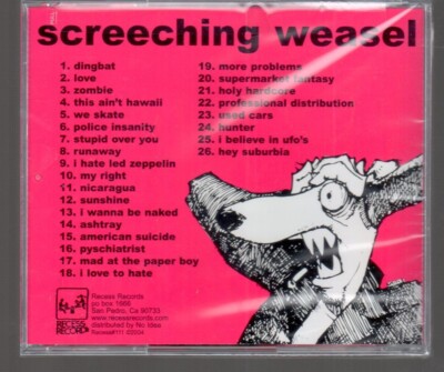 Screeching Weasel Boogada Boogada Boogada CD Sealed Recess Records