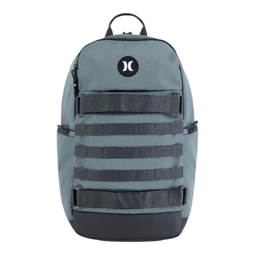 Hurley Skateboard Backpack Cool Grey Skateboard Strap Laptop Compartment Water