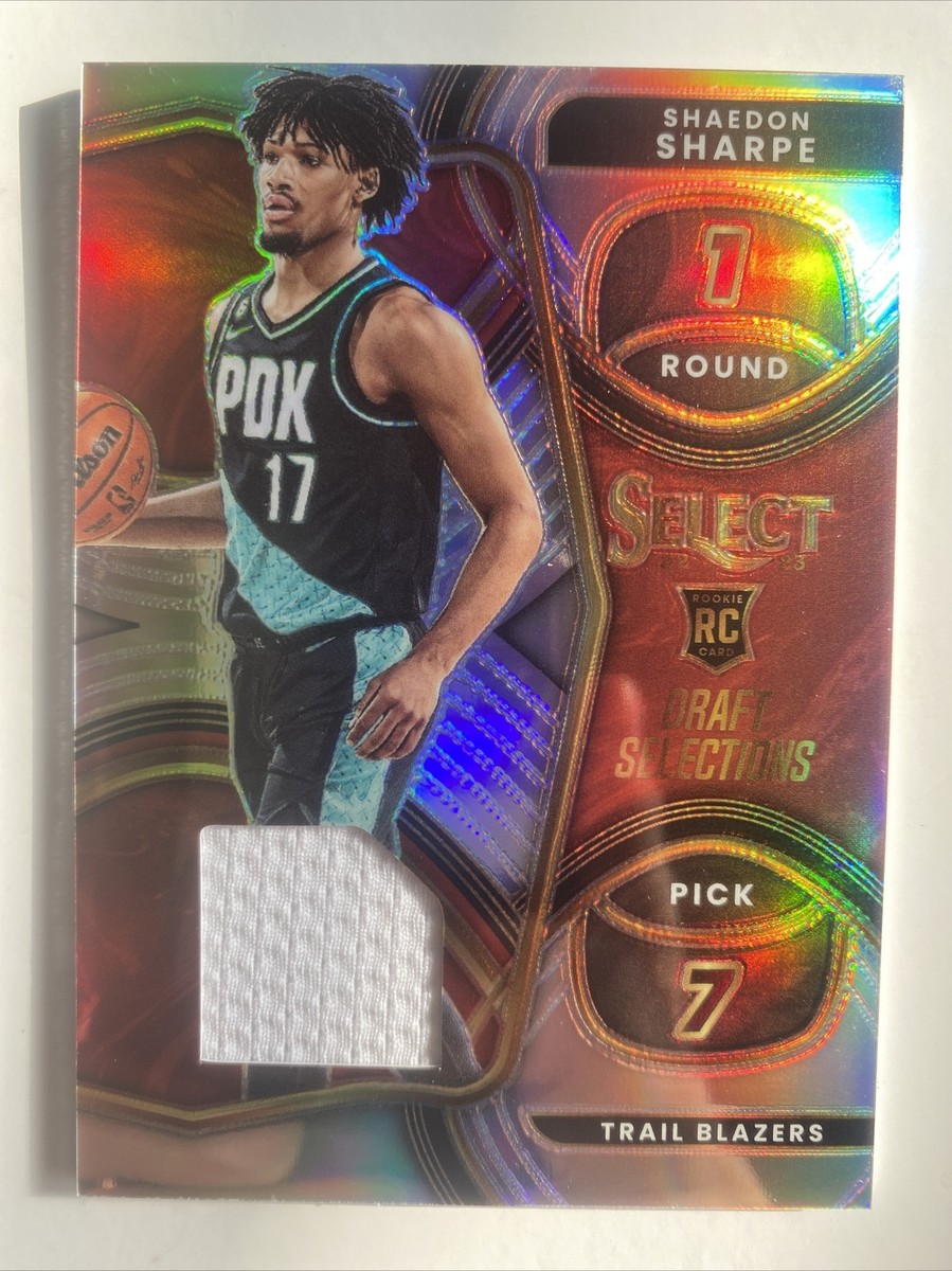 2022-23 Panini Select Shaedon Sharpe #DSM-SS RC Draft Selection 
