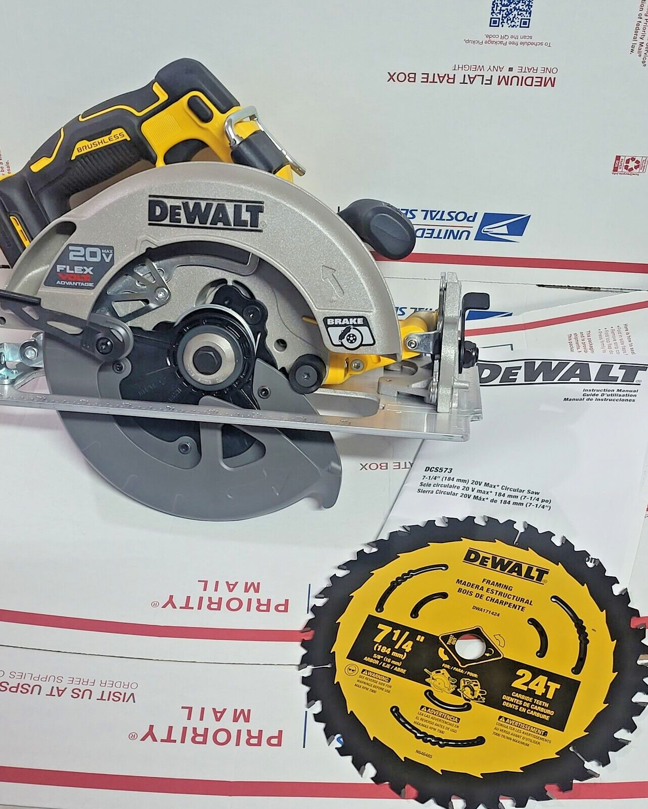 DEWALT DCS573  7-1/4 20V MAX Li-ion FLEXVOLT Advantage Circular Saw - NEW