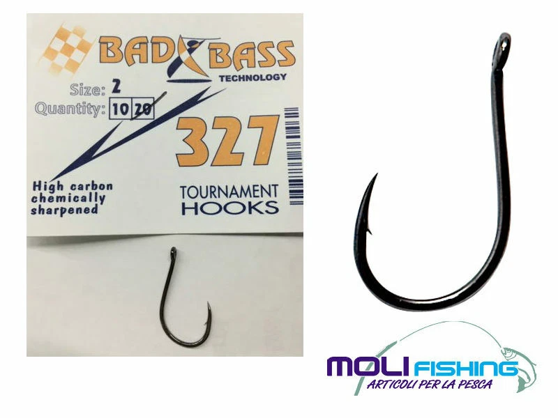 Fishing Hook Surfcasting BAD BASS 327 Beck Ideal With Eye Chunky Predator