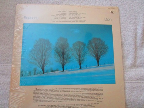 DION - DION: SEASONS LP (1984, Day Spring) FREE SHIPPING - Picture 5 of 5