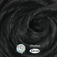 Japanese Saran Doll Hair - Shadow Black for Rerooting Custom Dolls & Rehairing