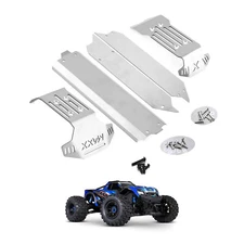 Chassis Armor Skid Plate Guard Stainless Steel Extended for TRAXXAS 1/10 Maxx