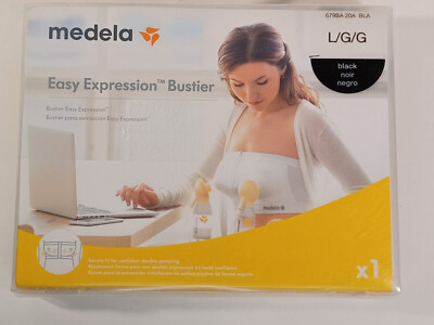 Medium Easy Expression Hands Free Pumping Bustier -Medela  Black