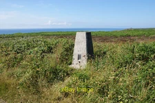 Photo 6x4 Trig point on Carn Gloose New Downs At 97m above sea level, thi c2014