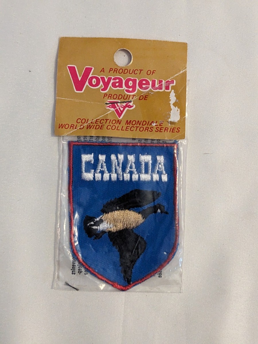 Vintage Voyageur In Pkg Canada Flying Canadian Goose Patch