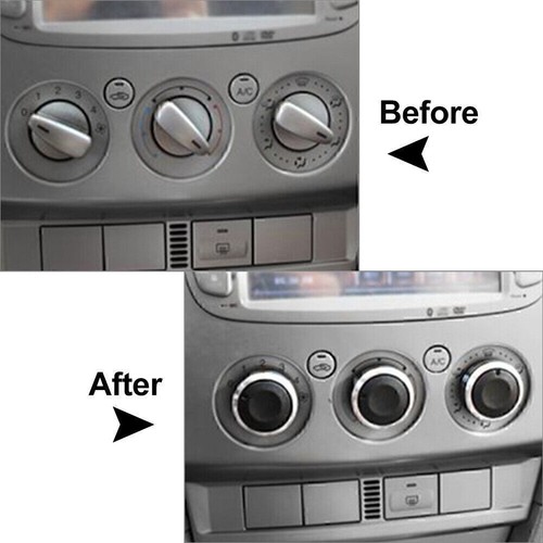 Air Conditioner Switch Button Ring Trim For Ford Focus MK2 MK3 Mondeo Blue 3Pcs - Picture 11 of 12