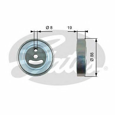 V-RIBBED BELT TENSIONER PULLEY GATES OE QUALITY REPLACEMENT T39225 