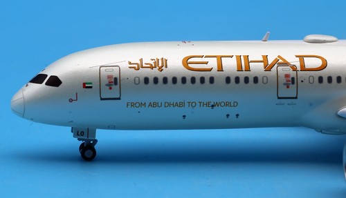 JC Wings 1:400 Etihad Airways B787-9 Diecast Aircraft Jet Model A6-BLO Flap Down - Picture 8 of 13