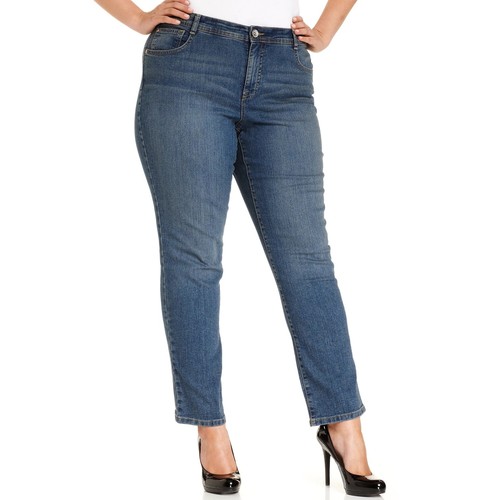 Plus \u0026 Petite Tummy Control Slim Leg 