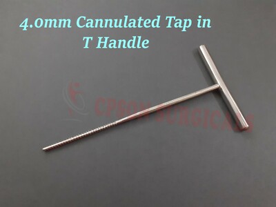 Veterinary 4.0mm Cannulated Tap in T Handle Surgical Instrument SS