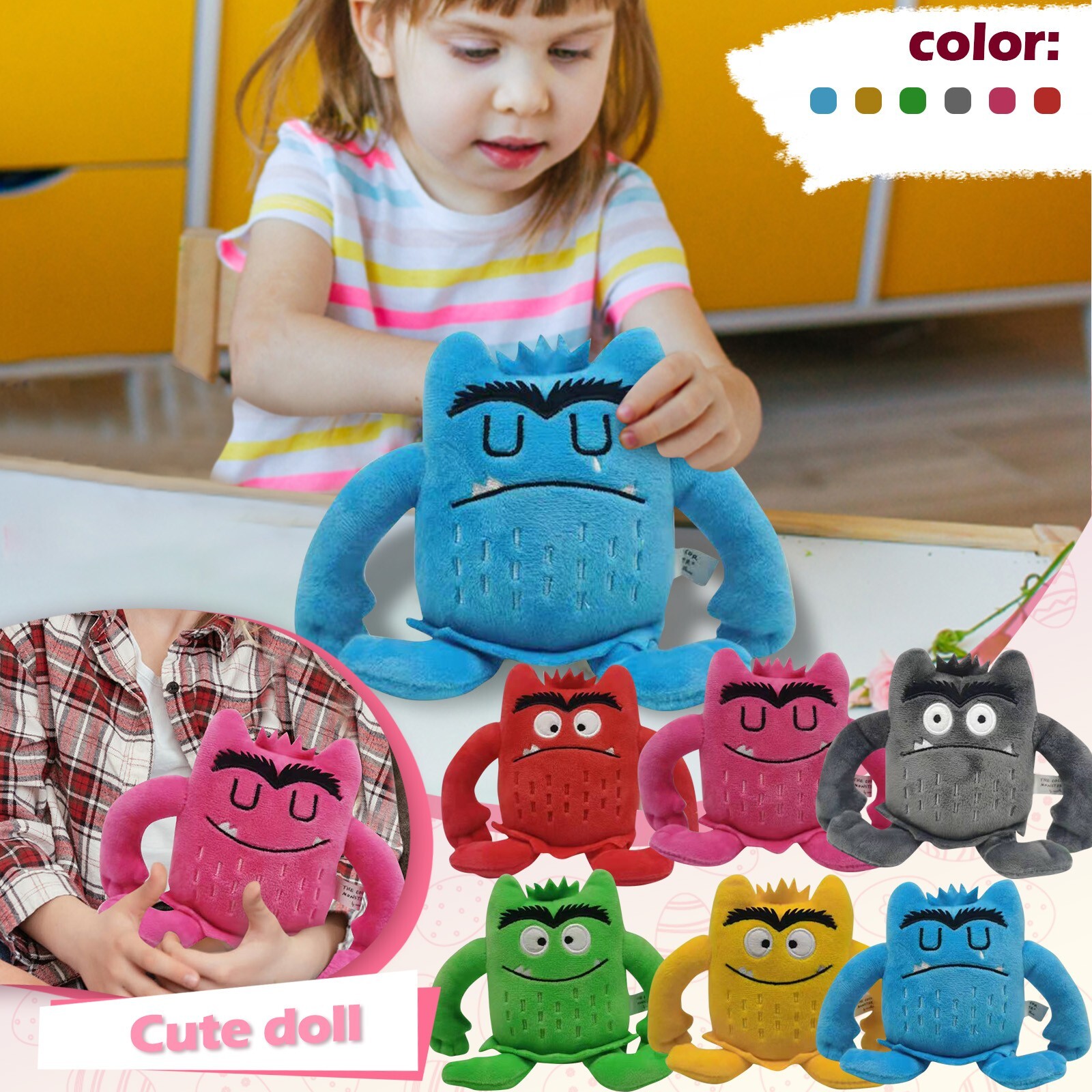 emotion squid stuffed animal