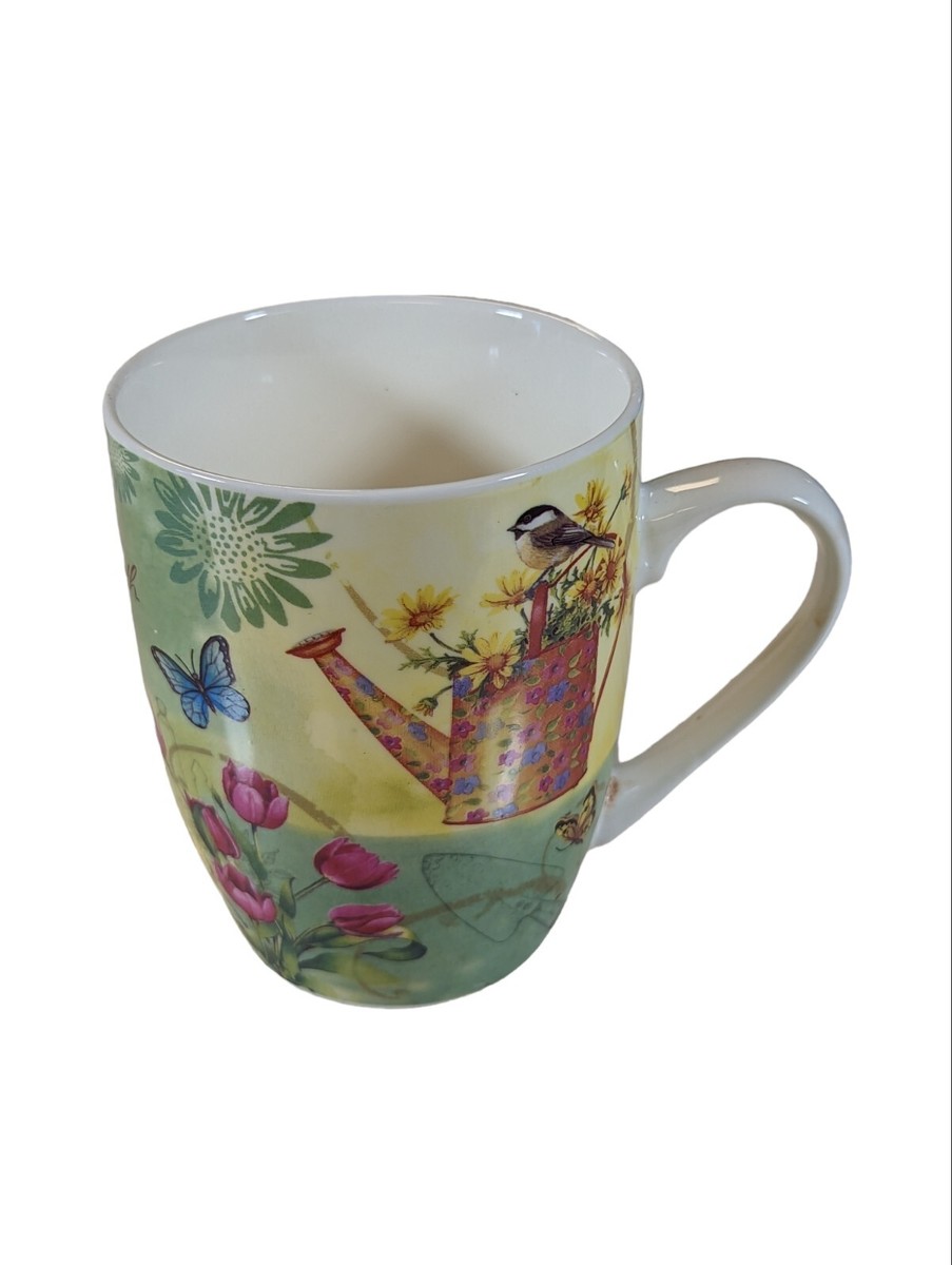 Sing to the Lord Gardening Bird House Mug Sandy Clough | eBay