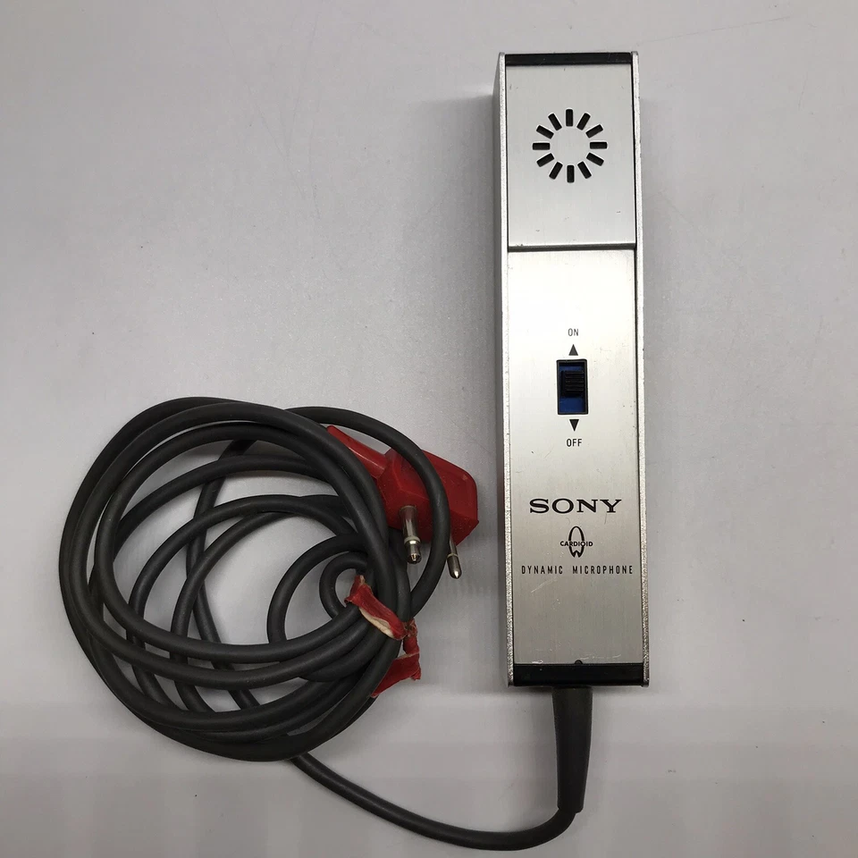 Sony F-95 MTL IMP. 25 OHM Dynamic Cardioid Microphone Vintage Made Japan - Image 2 of 4