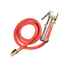 Milton 518 Analog Tire Inflator with Pressure Gauge, 5' Hose Easy Straight Cl...