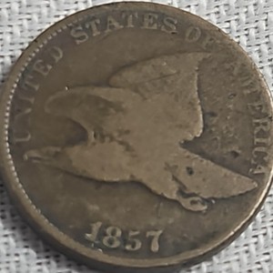 1857 Flying Eagle Small Cent BN Circulated Business Strike Philadelphia