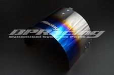 135mm Tail Titanium Blue Air Filter Heat Shield For 2 To 4.5 Cone Filter