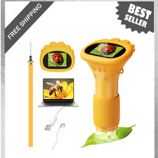 Kids Digital Microscope, 1000X Magnification,...