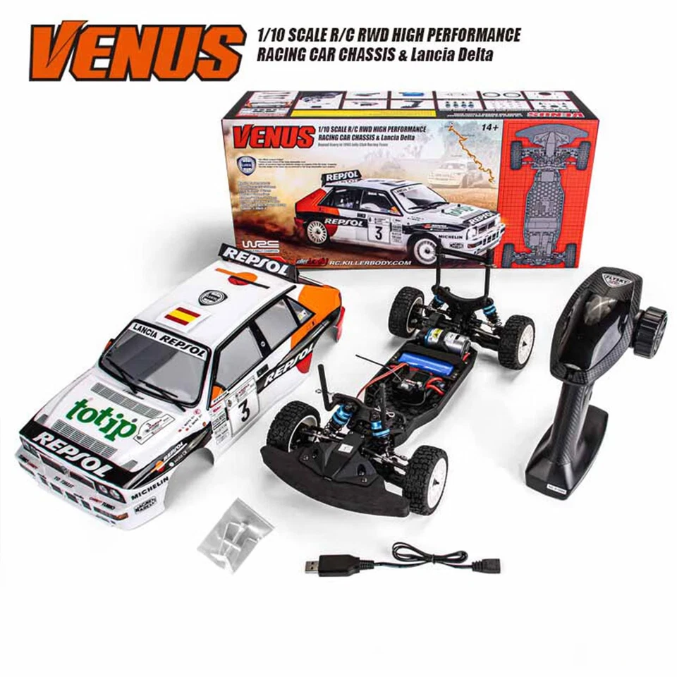HiPlay Killerbody 1/10 R/C RWD Racing Car Chassis & Lancia Delta Car Model - Image 2 of 4