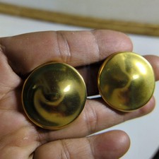 Vintage RLM Robert Lee Moris Dome Matte Earring, 1980s, Statement Jewelry