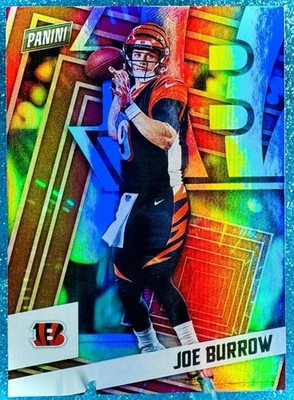 Joe Burrow RAINBOW Foil #87 Bengals RC 2020 Panini Player of the Day Highlight
