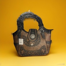 Western Buckle Country Handbag Concealed Carry Purse Women's Shoulder Bag Wallet