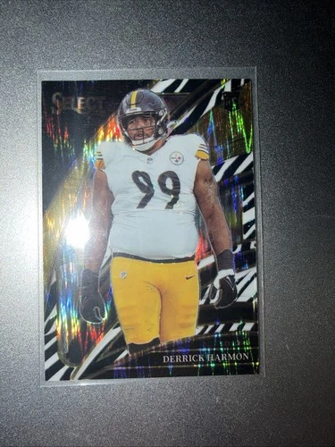 2025 Panini Select - Club Level Derrick Harmon #251 Zebra Prizm (RC)