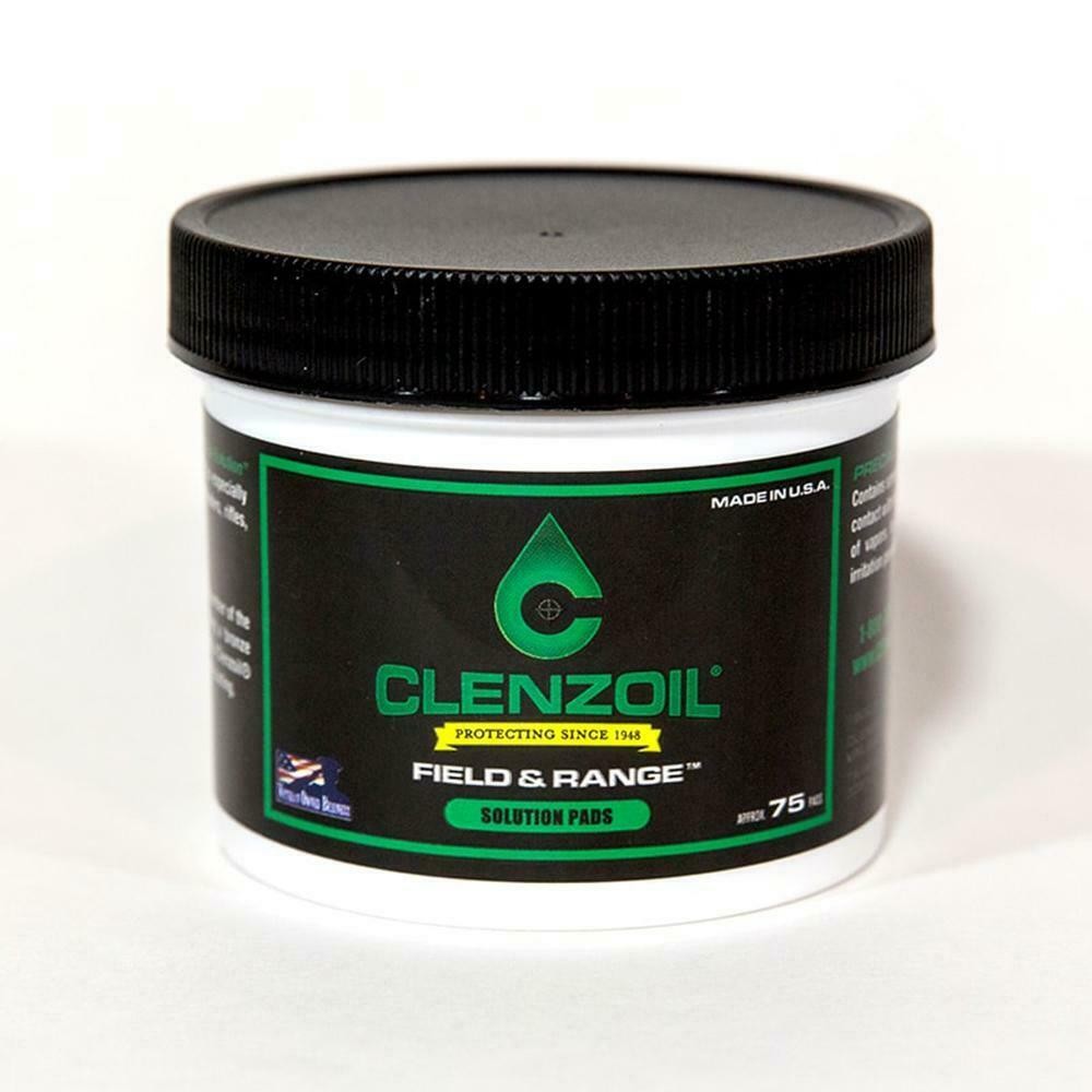 ClenZoil Rifle Shotgun Pistol Cleaning Lubricating Patches 75