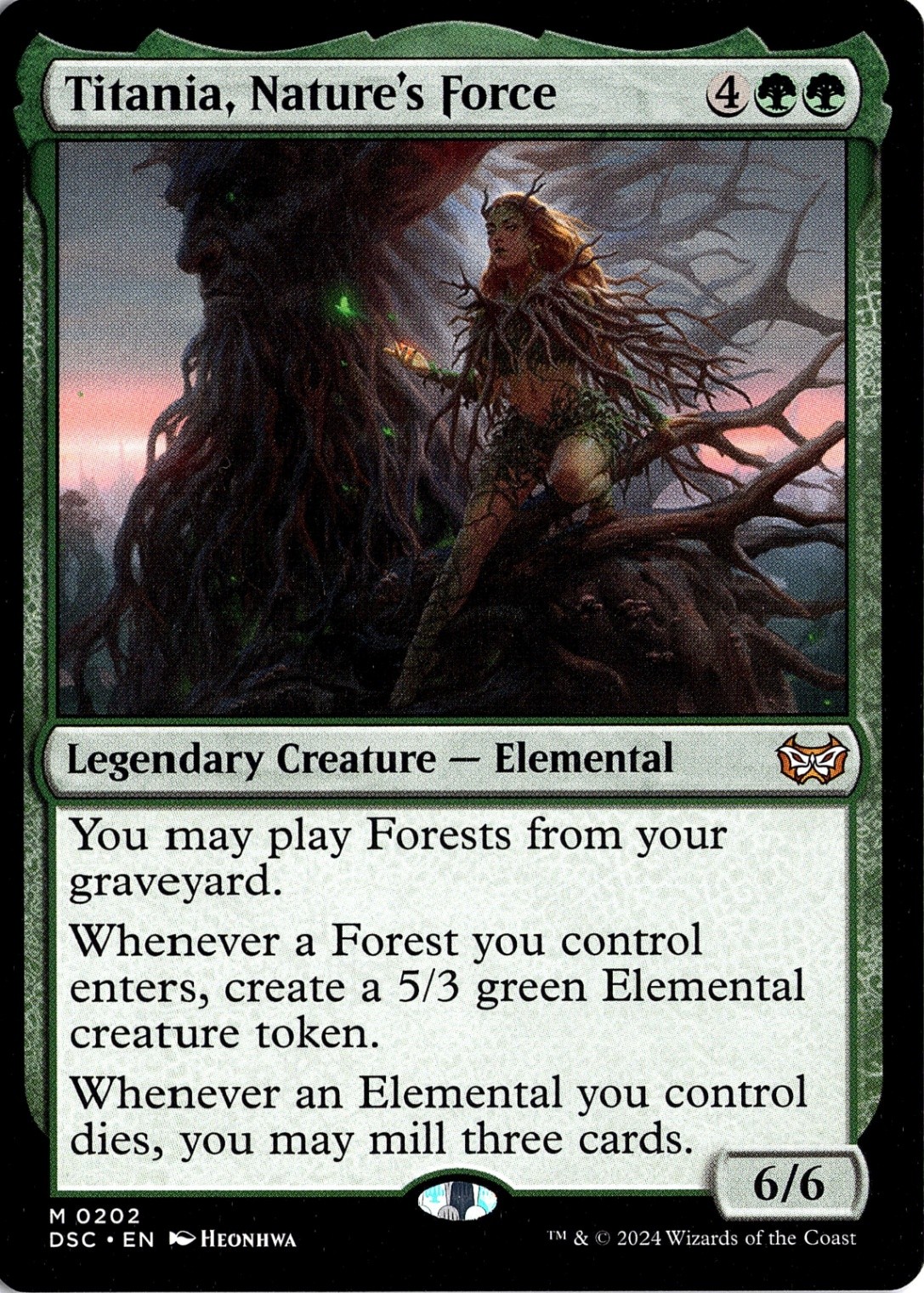NM - Titania, Nature's Force M Commander: Duskmourn: House of Horror 202