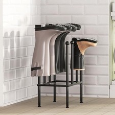 Metal Wellington Boot Rack 4 Pair Wellie Holder Stand Boot Storage In/Outdoor