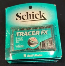 Schick Tracer FX Flexible 5 Refill Blades Pack Lot Sensitive Skin Razor