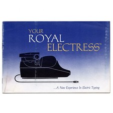 ORIGINAL Instruction Manual for Royal Electress Typewriter Electric McBee User thumbnail